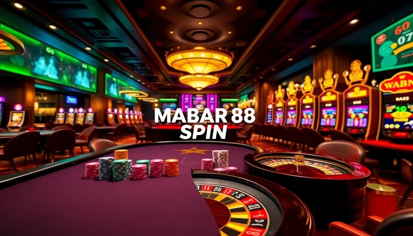 MABAR88 Spin menawarkan pengalaman slot yang mendebarkan dengan visual yang dinamis dan permainan yang menarik dalam suasana kasino mewah.