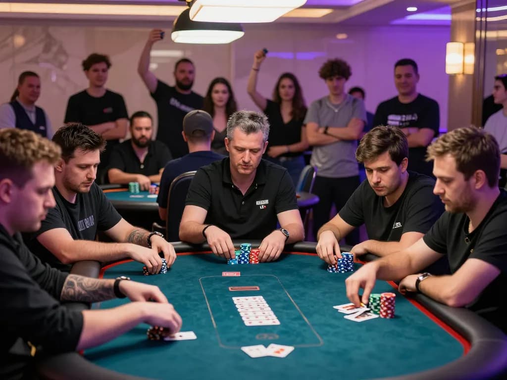 Watch players strategize during a thrilling poker game at u888poker