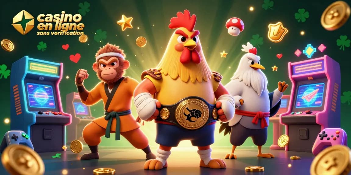 Découvrez les meilleurs jeux dans ce casino en ligne sans vérification, avec un décor animé et coloré.