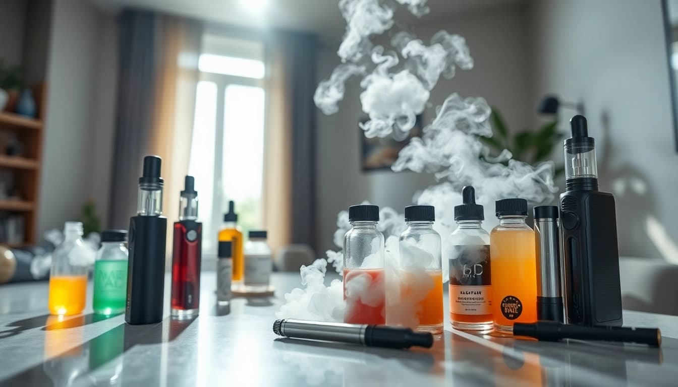 Showcasing the range of premium offerings at Vape Juice Depot, including vape juices and devices.