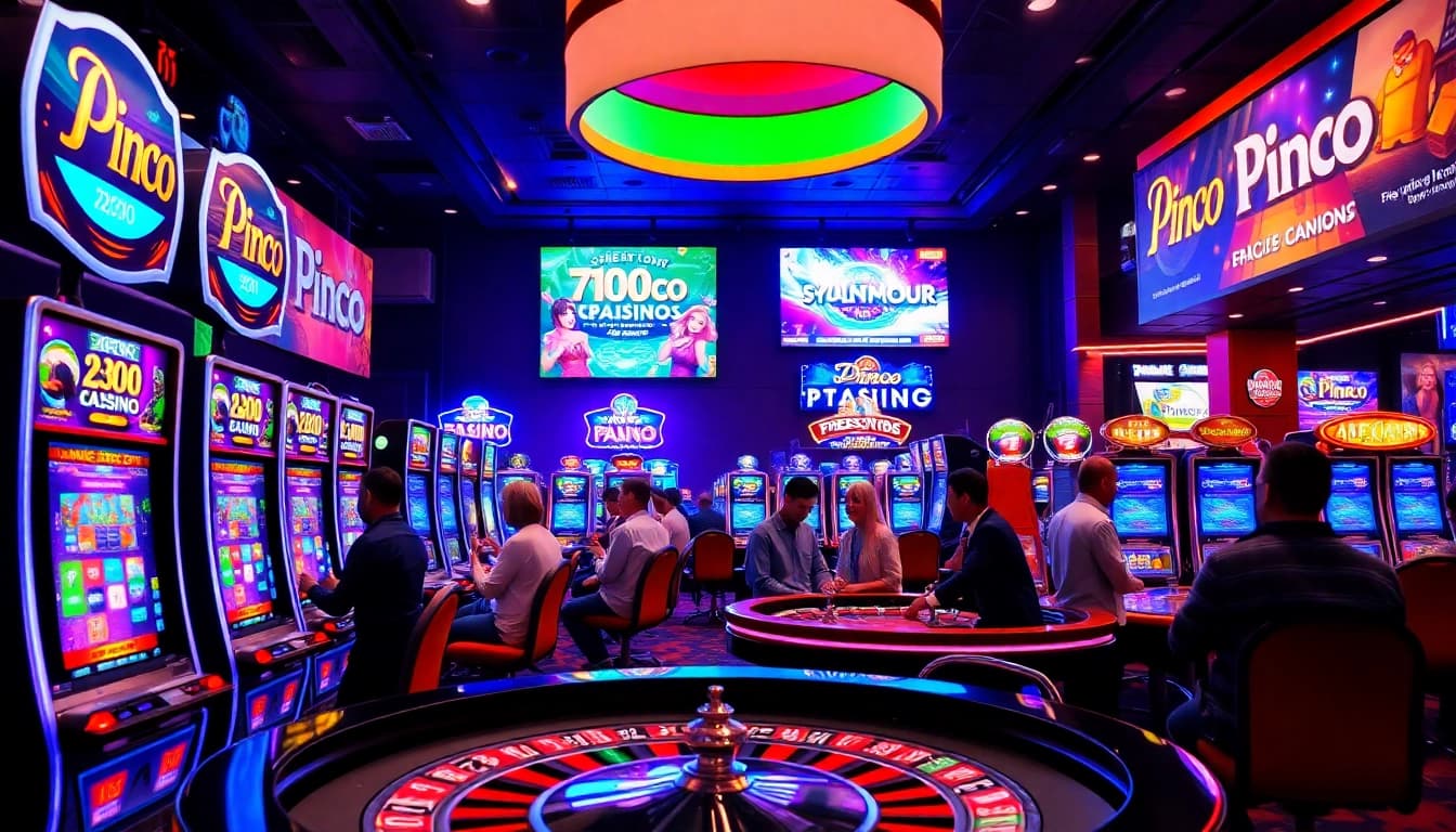 Pinco Casino merc reyi ilə dolu, enerjili gaming mühiti təqdim edir.