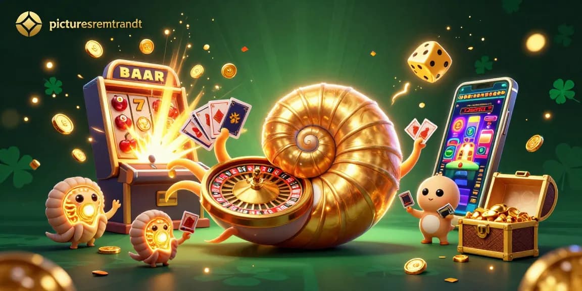 Menangkan jackpot di picturesrembrandt dengan nautilus raksasa dan mesin slot yang menggelegak penuh koin.