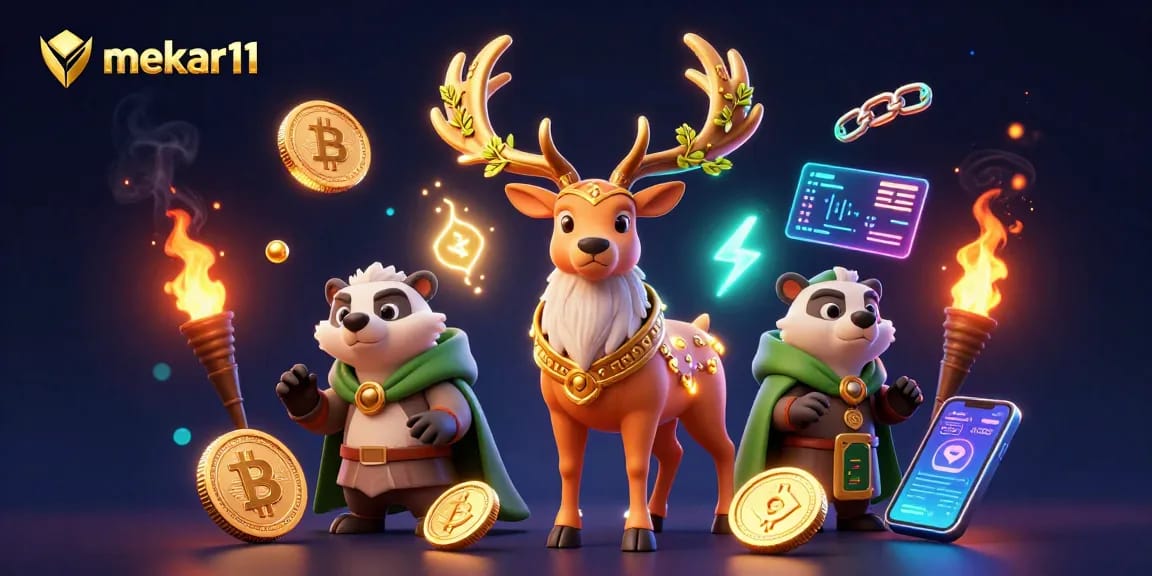 Engage in thrilling gaming adventures with mekar11's vibrant 3D fantasy casino illustration.