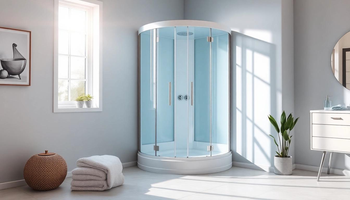 Erleben Sie die elegante sonni Duschkabine in einem modernen Badezimmer mit eleganten Details.