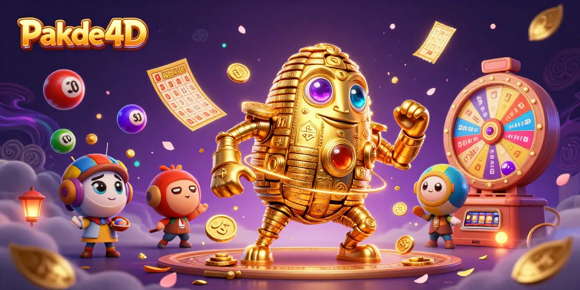 Experience Pakde4D's dynamic lottery game with vibrant elements and engaging prize opportunities.