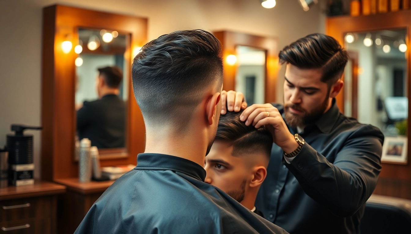 Ace of Fades 212 features a professional barber applying a non-surgical hair replacement system.