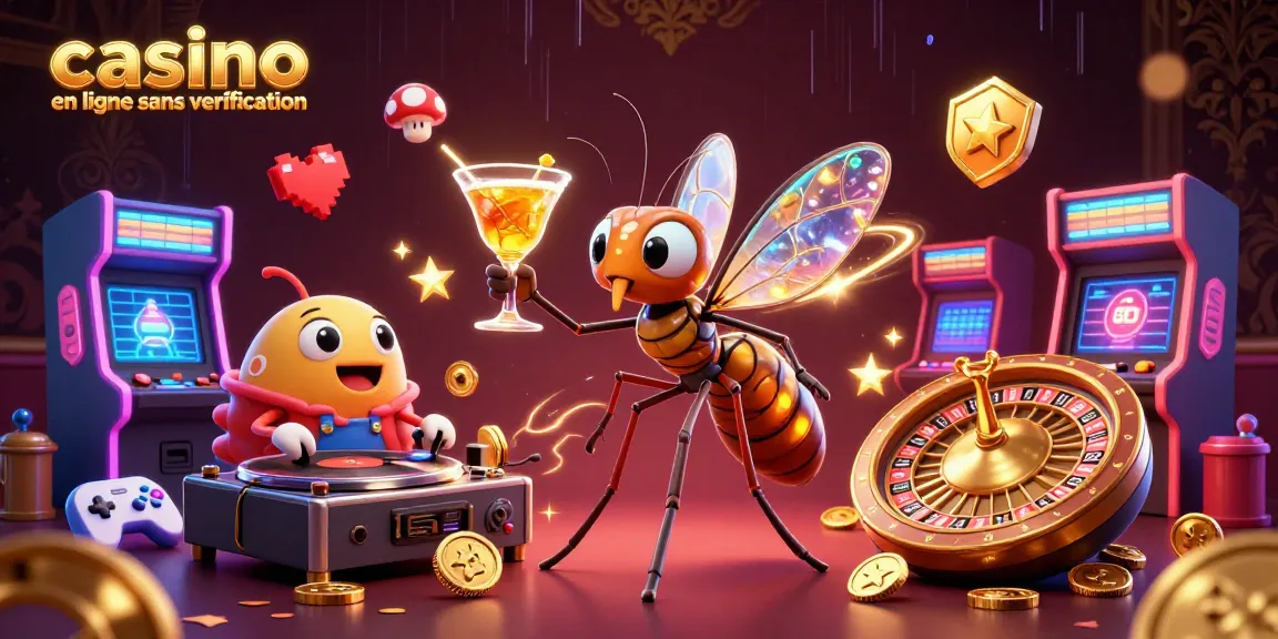 Jouez facilement sur un casino en ligne sans vérification avec cette illustration animée captivante.