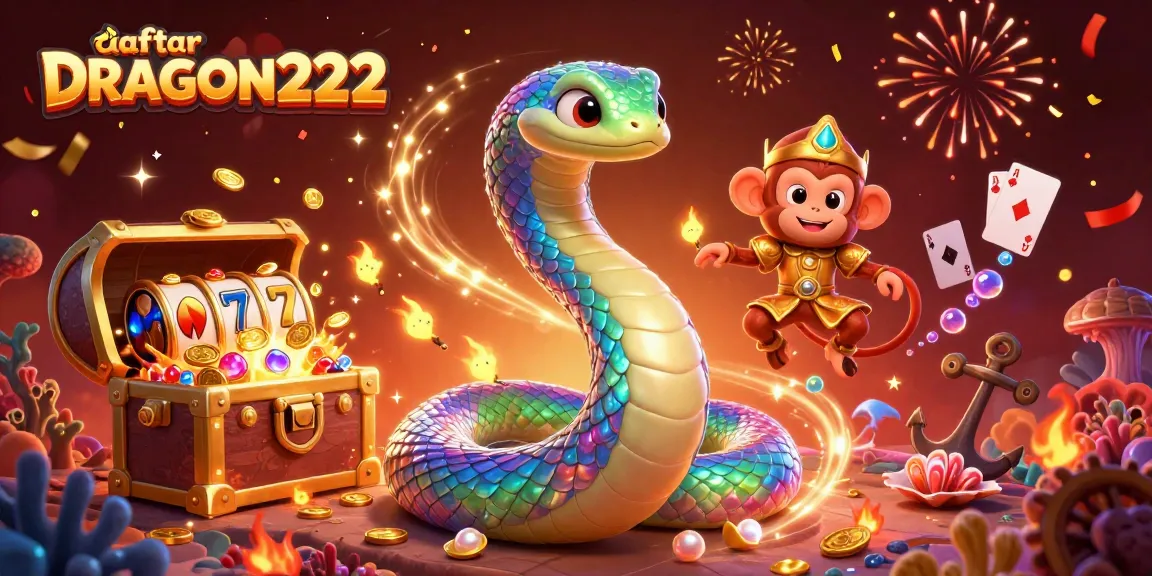 Experience the excitement of daftar DRAGON222 with vibrant slot games and golden treasures.
