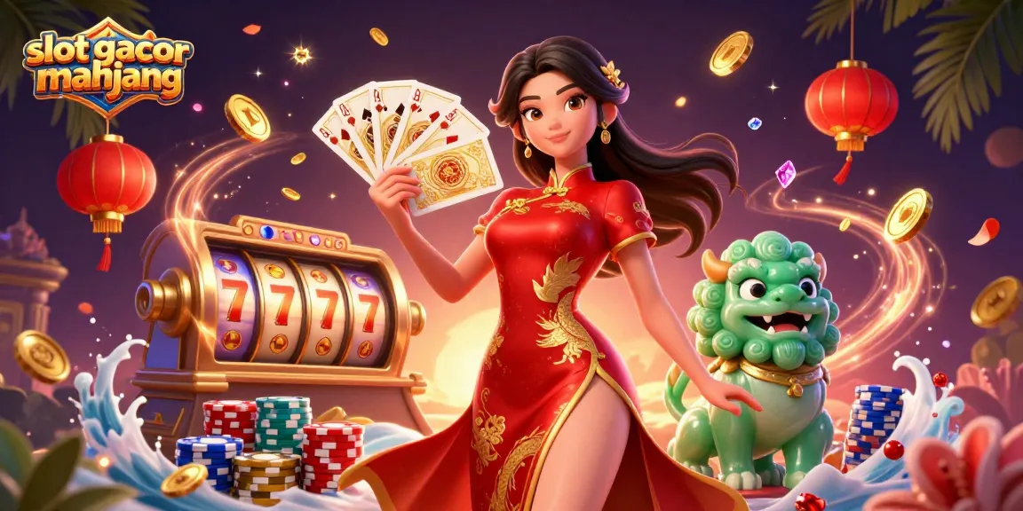 Experience the thrill of slot gacor mahjong with stunning visuals of spinning reels, lucky symbols, and gaming excitement.