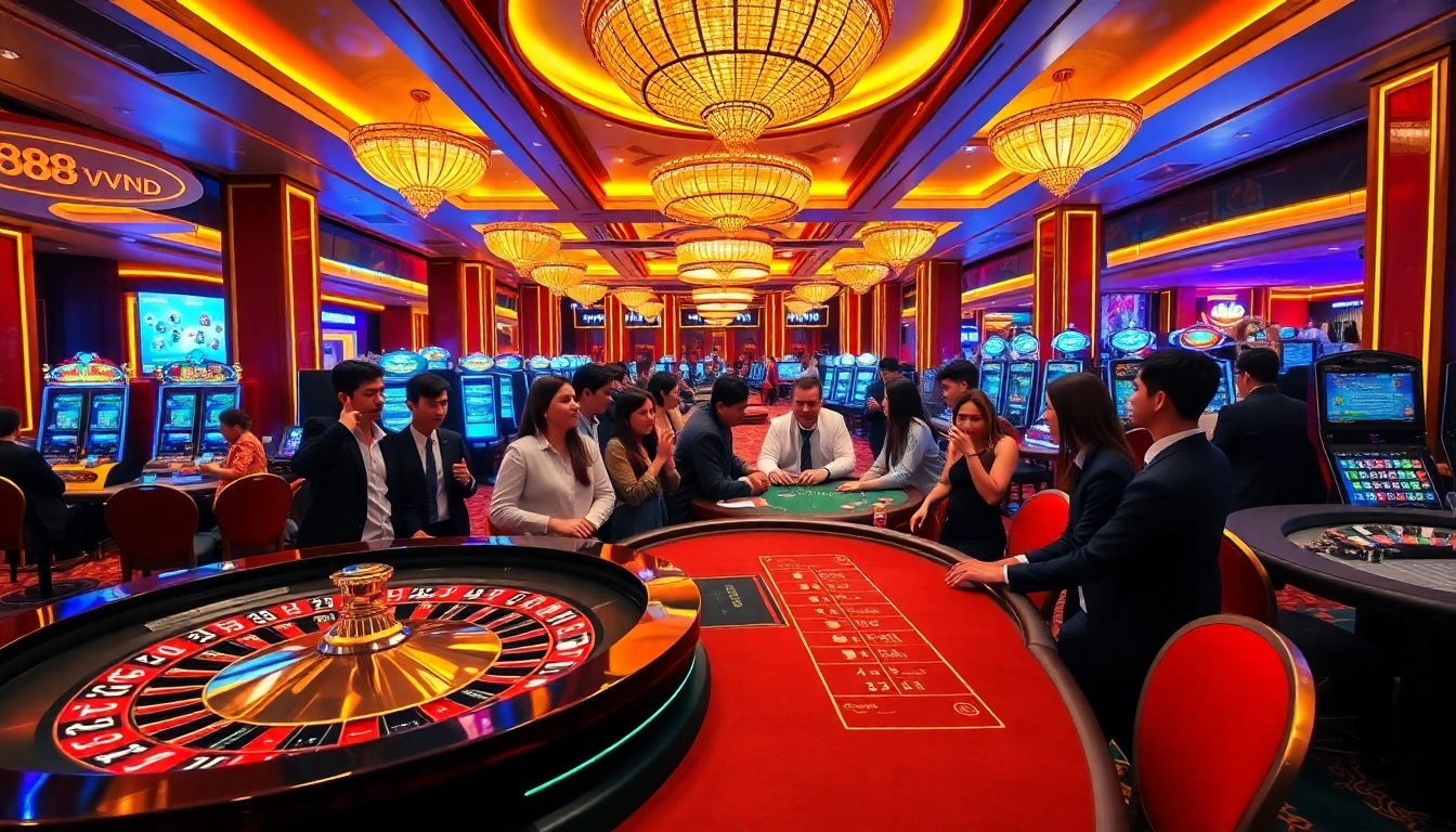 Experience the thrill of gaming at 888VND with vibrant casino actions.