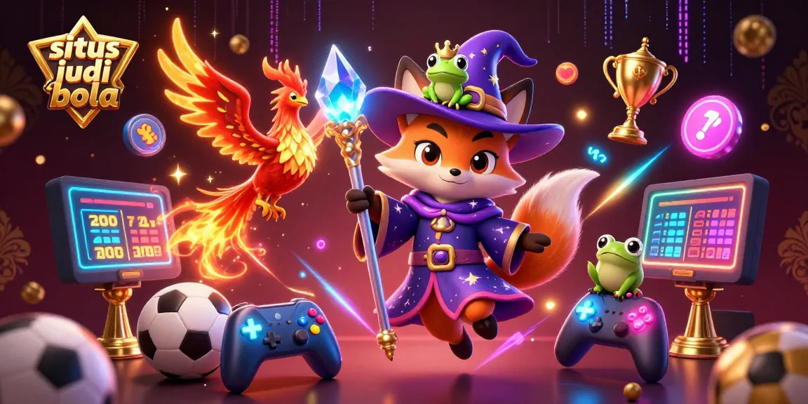 Engage in thrilling situs judi bola action with a wizard fox, phoenix, and enchanting game elements!