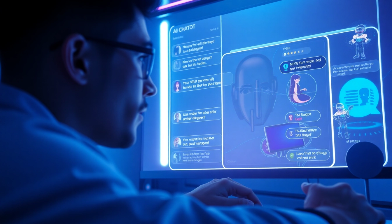 Engaging NSFW AI chatbot interface showcasing innovative digital conversation.