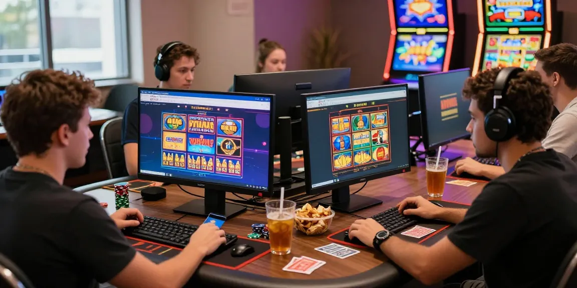 Players enjoying the dynamic online casino experience at spinysoft.co.uk, funding their accounts with credit cards amidst vibrant slot games and engaging promotions.