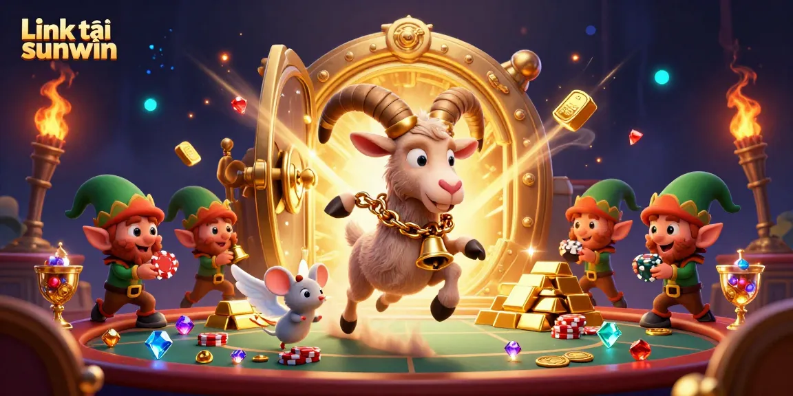 Link tải sunwin offers access to an exciting casino with golden treasures and playful characters.