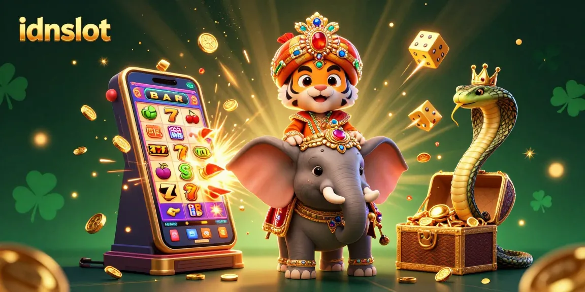 Engage with idnslot's vibrant gaming experience featuring a jewel-encrusted scene with thrilling jackpot action.