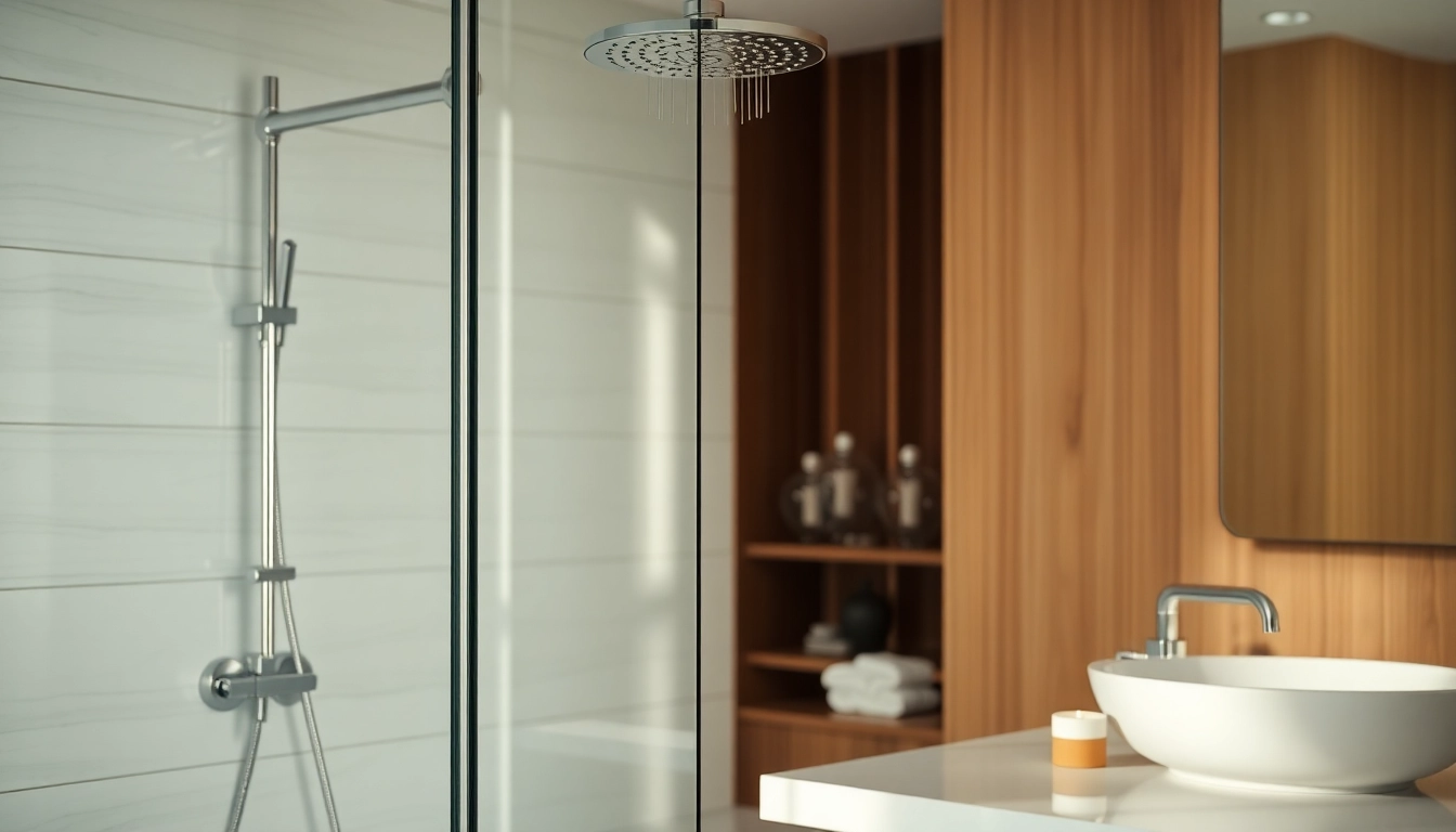 Experience elegant showers Australia with luxurious fixtures and modern design in a serene bathroom.