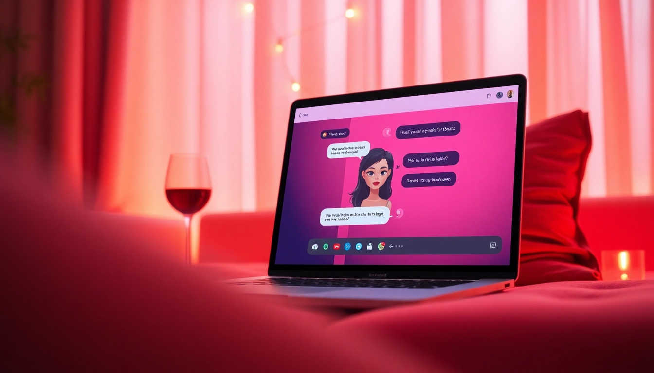 Immersive NSFW AI chat scenario with a virtual girlfriend in a cozy setting.