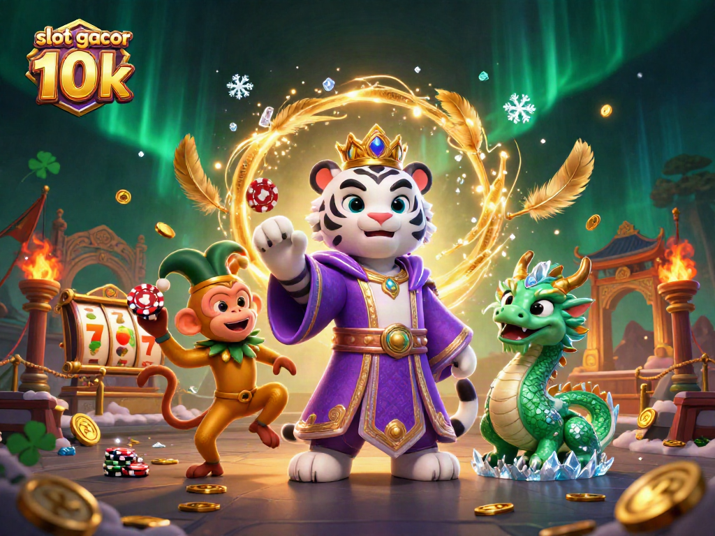 Experience thrilling wins with slot gacor 10k in this vibrant casino scene filled with excitement.