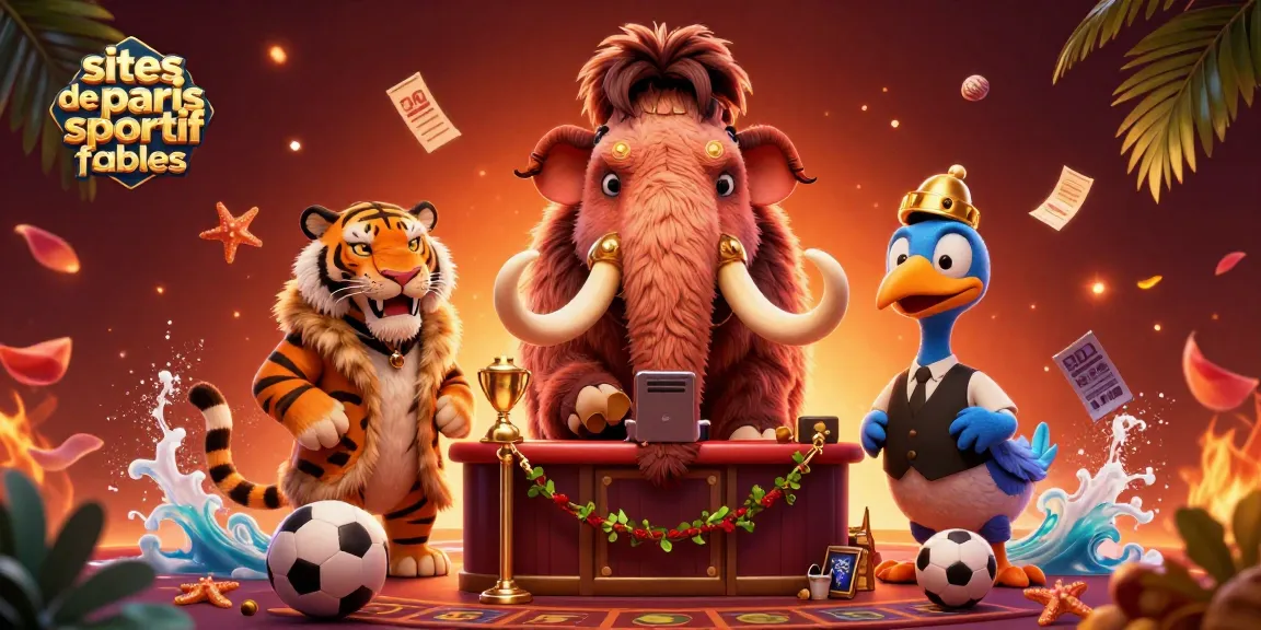 Pariez sur des sites de paris sportif fiables grâce à une illustration captivante de personnages de casino.