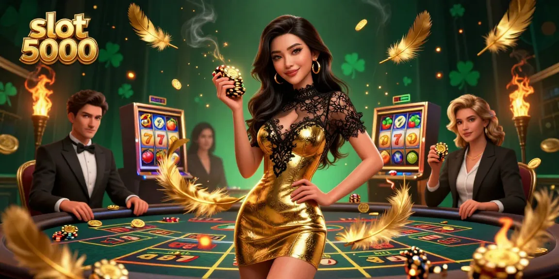 Experience excitement with slot 5000, as players hit jackpot at high-stakes casino!