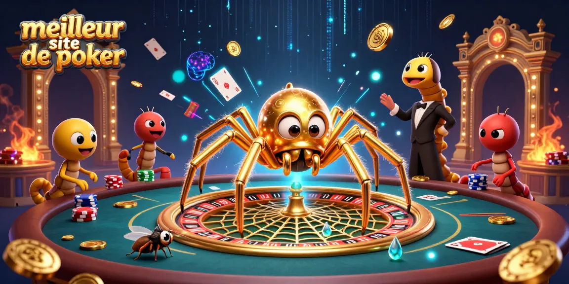 Jouer au meilleur site de poker avec des personnages animés dans une scène immersive et dynamique.