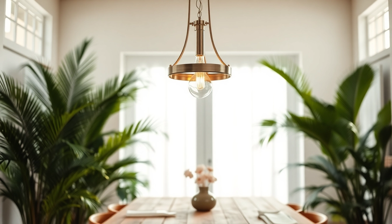 Decorative island light fixture illuminating a cozy dining space with rustic charm.