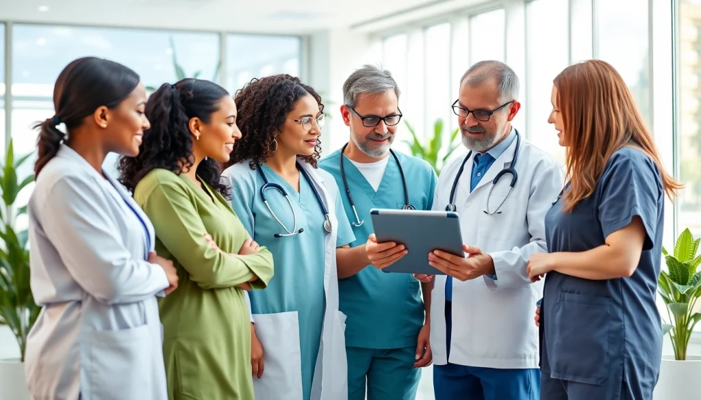 Enhance Health outcomes through teamwork in a modern healthcare clinic.