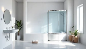 Erleben Sie die elegante sonni Duschkabine in einem modernen Badezimmer mit Stil und Komfort.