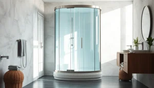 Erleben Sie die ansprechende sonni Duschkabine in einem modernen Badezimmer mit eleganter Ausstattung.