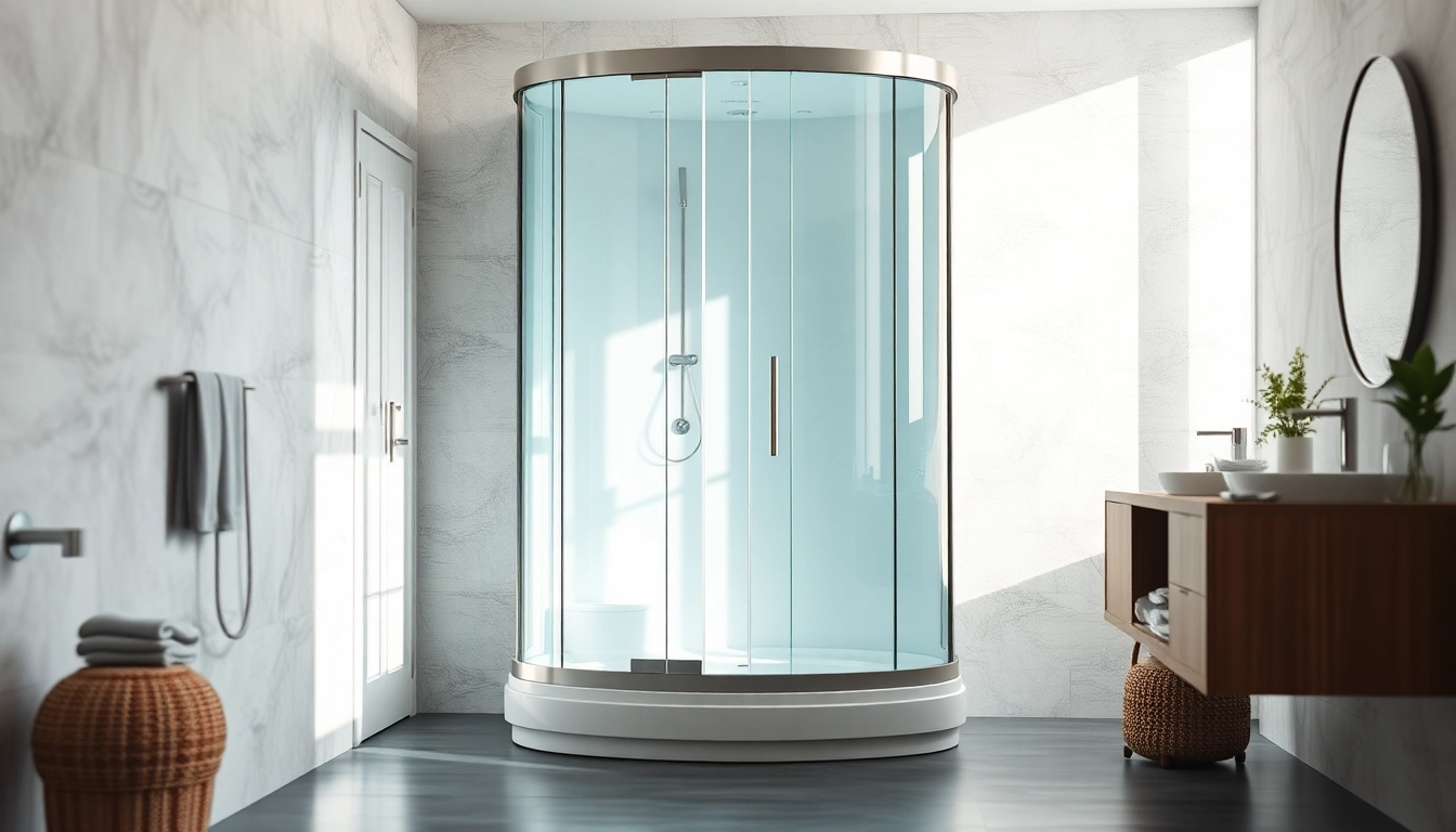 Erleben Sie die ansprechende sonni Duschkabine in einem modernen Badezimmer mit eleganter Ausstattung.