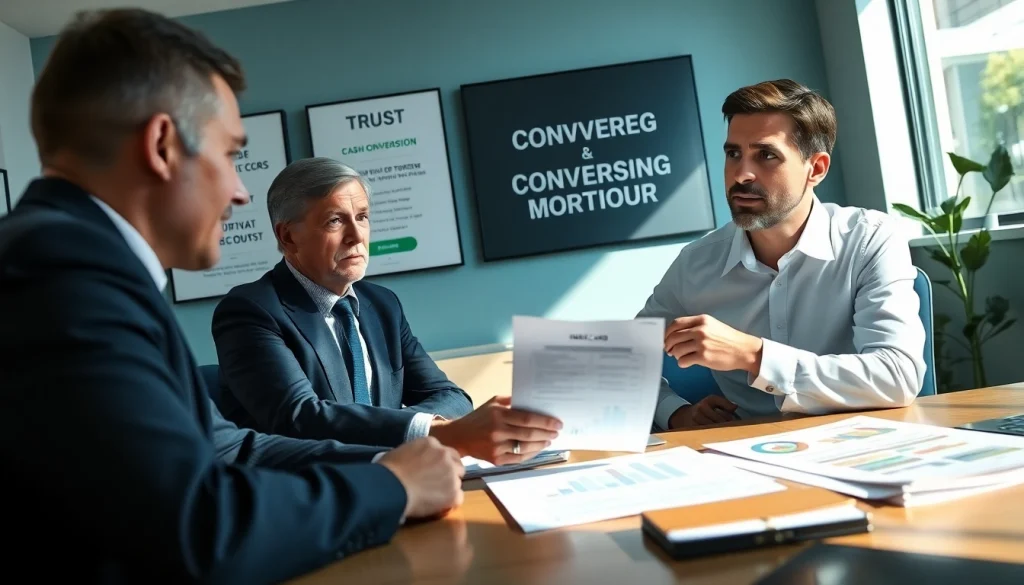 카드 한도 현금화 방법에 대해 논의하는 재무 상담사와 고객의 모습