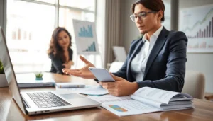 카드 현금화 방법을 설명하는 금융 전문가의 모습