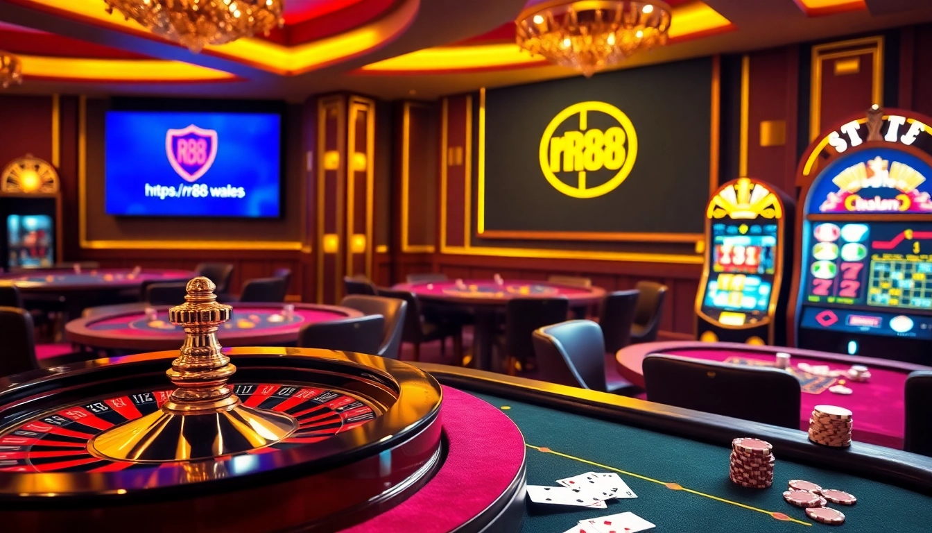 Experience thrilling gameplay at https://rr88.wales/ with vibrant casino tables and exciting slot machines.