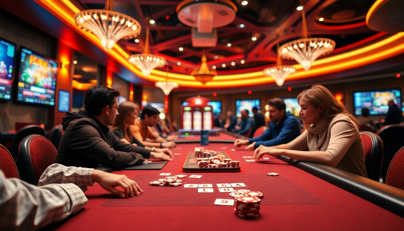 Experience thrilling games at online casinos in Canada with vibrant atmosphere and engaging players.