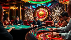 Người chơi poker tại W88 đang thưởng thức một ván bài căng thẳng trên bàn casino sang trọng.