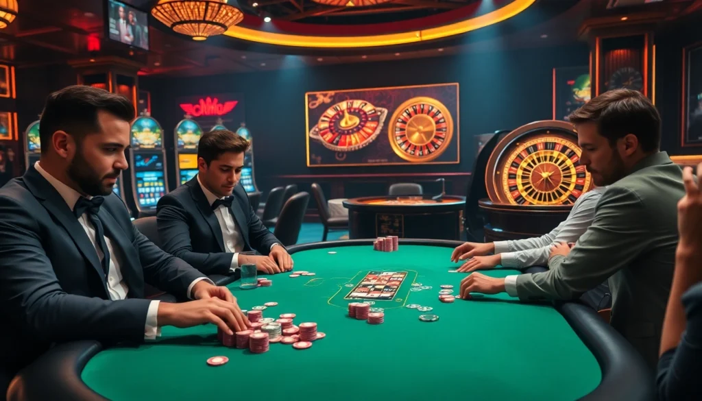 Experience the thrill of gaming at https://8kbetal.com/ featuring a vibrant casino poker scene.