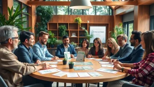 Les membres de l'association cannabis espagne discutent dans un espace lumineux et accueillant.