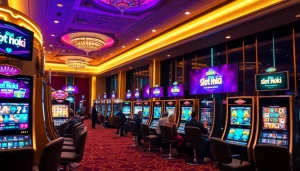 Experience the thrill of slot hoki at a modern online casino with vibrant slot machines.