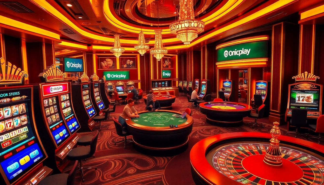 Players experiencing the thrill of online gambling through Onicplay's exciting casino interface.