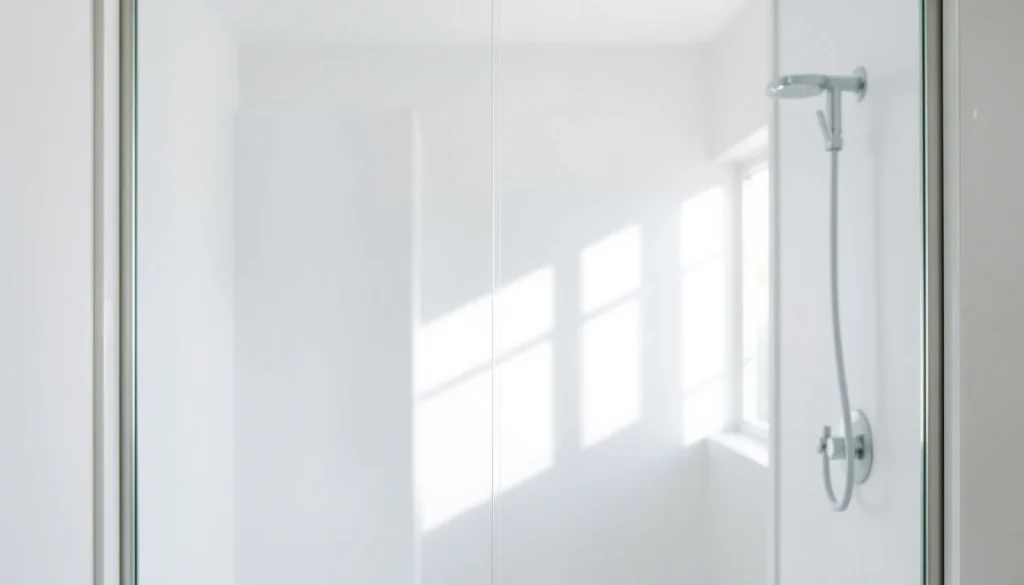 Showcasing a premium sliding door shower screen with a modern design in an elegant bathroom.