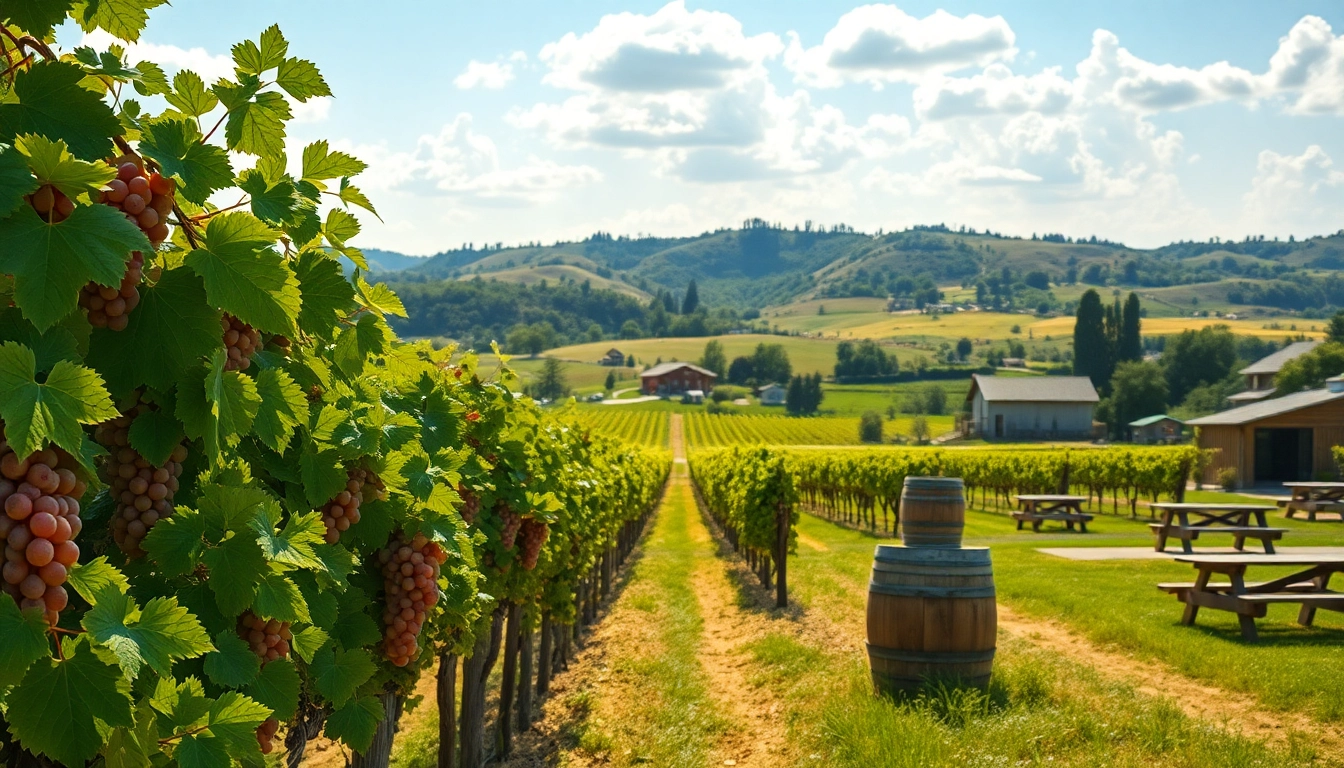 Savor the ambiance of wineries in Clarksburg with vibrant vineyards and rustic charm.
