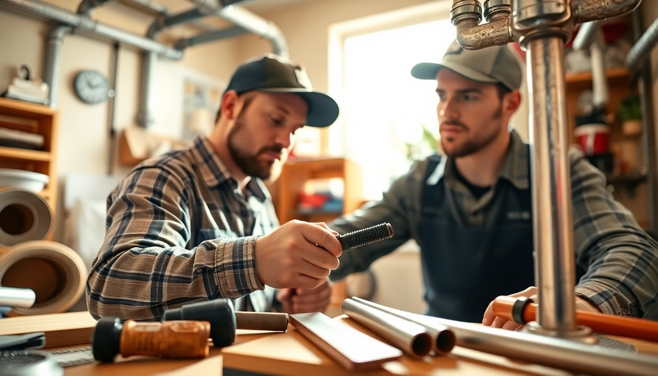 Plumber performing Whole House Repiping Clearwater FL in a well-lit home environment.