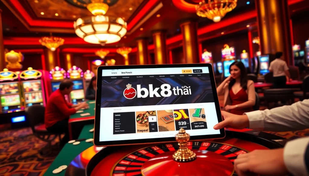 Experience the thrill of bk8thai ทางเข้า with vibrant casino action inexciting gaming environment.