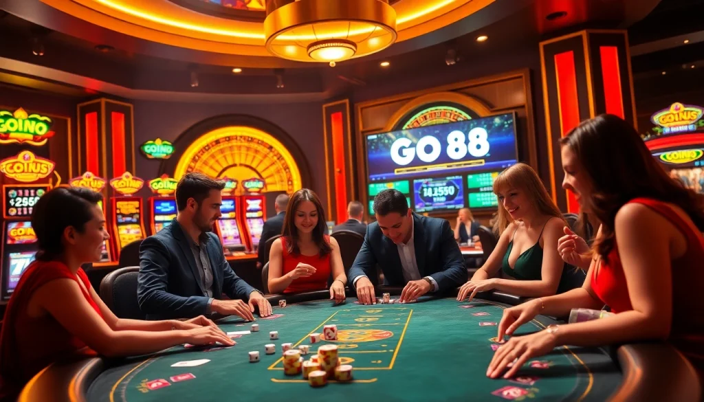 Experience the excitement of winning at GO88, where gamblers enjoy high-stakes poker and stunning slot machines.