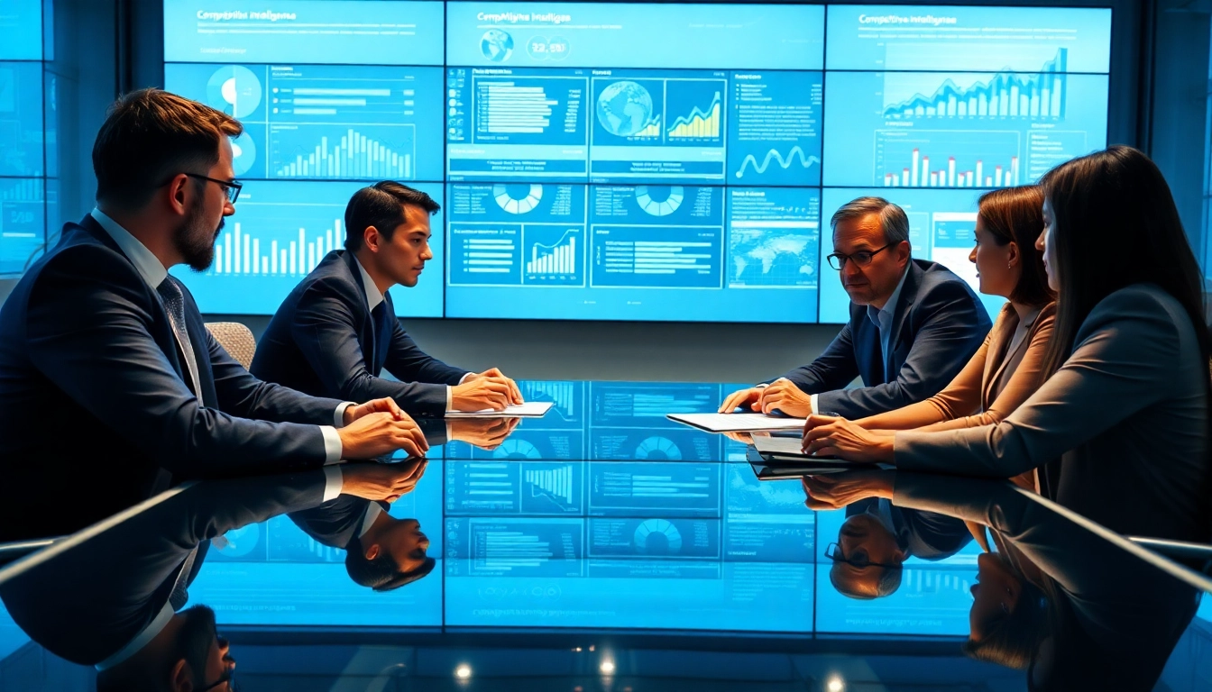 Learn about competitive intelligence faqs through a dynamic business meeting atmosphere.