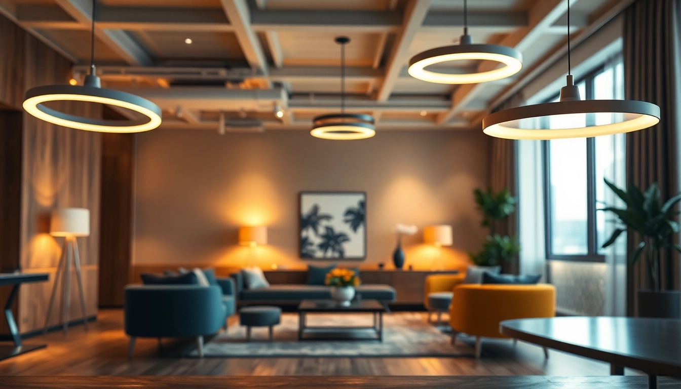 Sleek Illumination showcased in a minimalist interior with modern lighting fixtures.