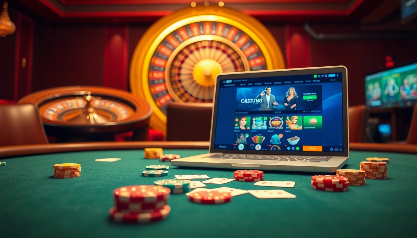 Découvrez l'ambiance palpitante du meilleur casino en ligne avec des jetons de poker vibrants et une roulette bien polie.