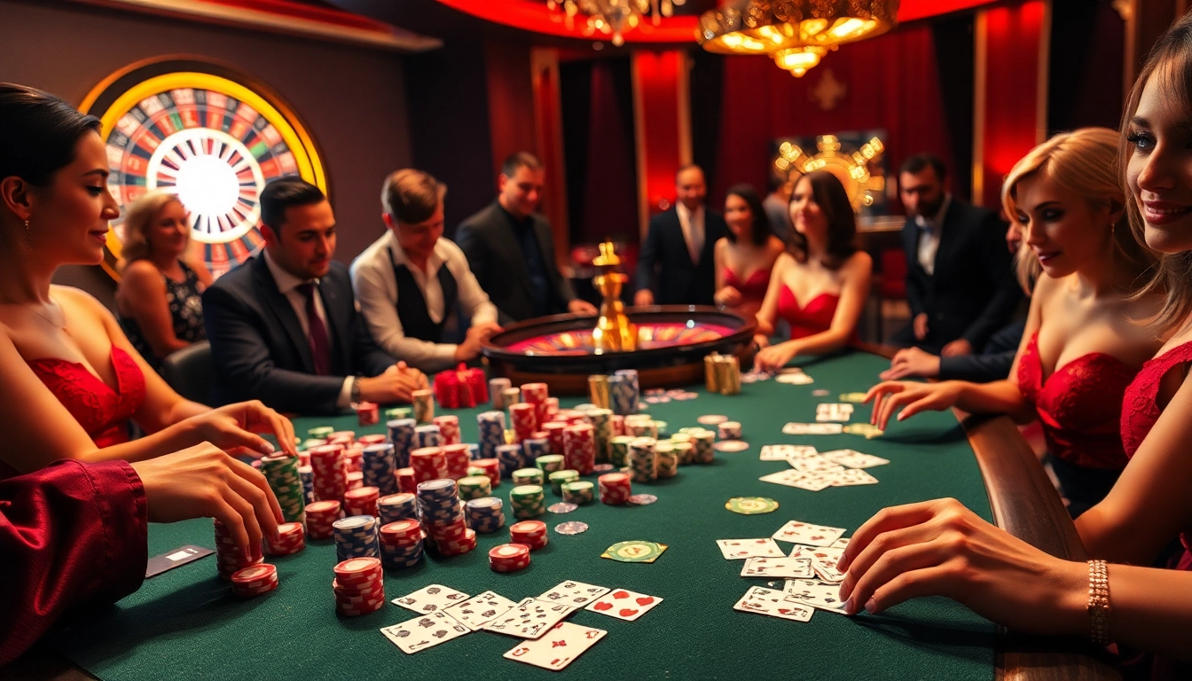 L'expérience de jeu ultime au meilleur casino en ligne avec une action de poker dynamique et une décoration élégante.