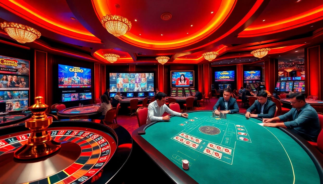 Experience thrilling gameplay at https://777vipbr.app/ with poker chips and a roulette wheel in a luxury casino.