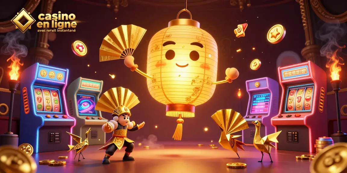 Casino en ligne avec retrait instantané : esprit luminescent et guerriers chanceux s'affrontent dans un casino animé.
